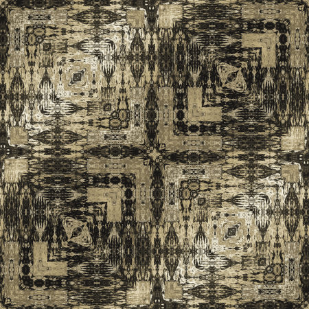 art vintage geometric ornamental pattern in grey and sepia colors