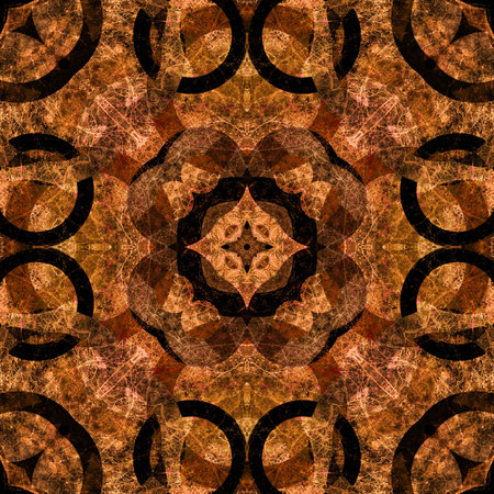 art eastern national traditional pattern in red and brown colors