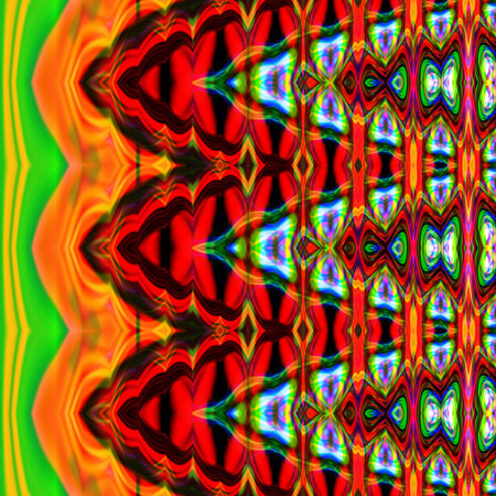art vintage geometric ornamental pattern, rainbow border