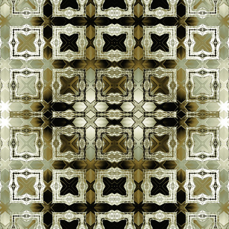 art vintage ornamental seamless pattern  in beige, light green, brown and black colors