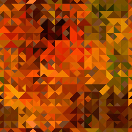 art abstract colorful geometric seamless pattern; background in red, green and gold colors