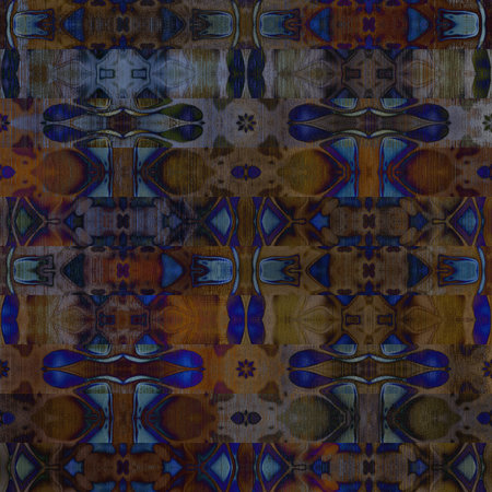 art abstract colorful geometric pattern; tiled background in blue color