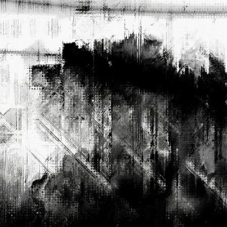 art abstract grunge dust textured monochrome background in black, grey and white colorsの写真素材