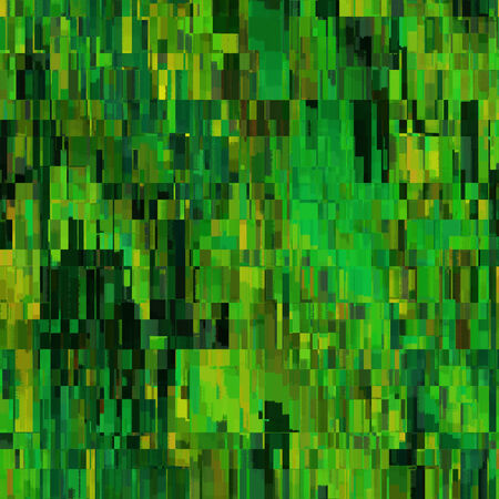 art abstract colorful geometric seamless pattern; tiled background in green, olive, black and yellow colorsの写真素材