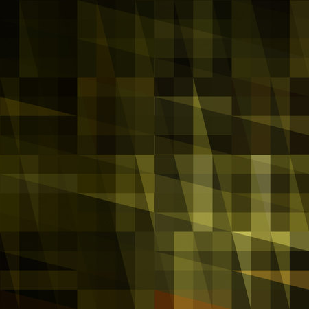 art abstract colorful geometric pattern; tiled background in green, brown, olive and black colors