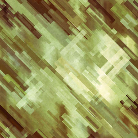 art abstract geometric diagonal pattern background in green,  brown and white colorsの写真素材