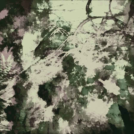 art abstract watercolor background in green, black and white-green colors