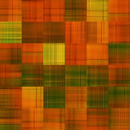 art abstract colorful geometric pattern, tiled background in orange, green, gold and brown colorsの写真素材