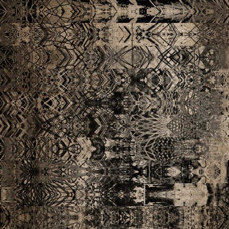 art abstract geometric horizontal stripes pattern background in black, beige and grey colors