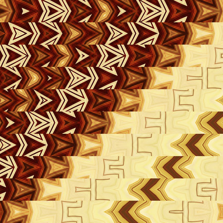 art abstract geometric horizontal stripes pattern background in beige and brown colors