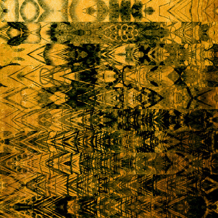 art abstract geometric horizontal stripes pattern background in gold, brown and black colorsの写真素材