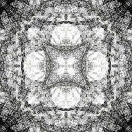 art nouveau ornamental vintage  pattern, S.6, monochrome watercolor background in white, grey and black colorsの写真素材