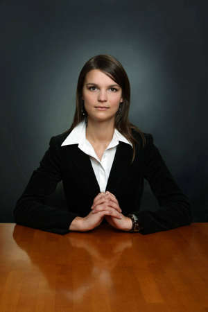 Portrait of a young attractive business woman.の写真素材