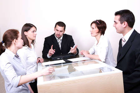Business team or group at a meetingの写真素材