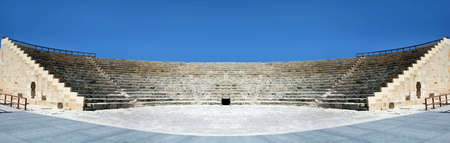 Ancient Greek Amphitheatre - panoramic pictureの写真素材