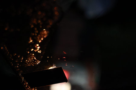 blurry abstract background on a rainy night