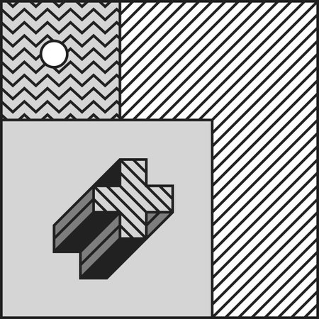 Festive Background in Neo Memphis Style Monochrome Decorative Wallpaper with Simple Editable Bold...