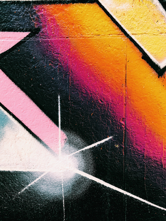 Graffiti wall background. Urban street artの写真素材