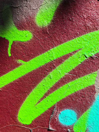 Graffiti wall background. Urban street art designの写真素材