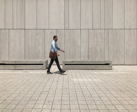 Urban life. People Walking In A Big Cityのeditorial素材