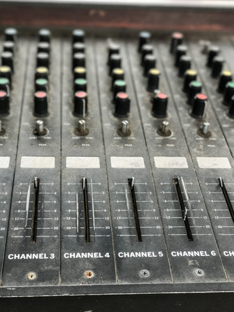 Old unnecessary faulty musical equipment mixer controller DJ control