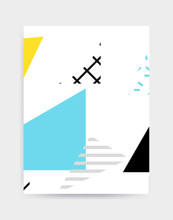 Bright colorful vector illustration eye catching poster templateのイラスト素材