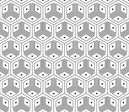 Vector seamless geometric pattern. Classic Chinese ancient fully editable ornamentのイラスト素材