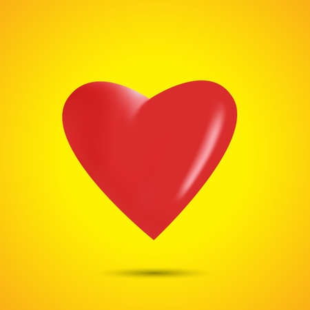 Red Heart Emoji in 3dのイラスト素材