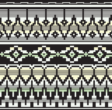 ethnic geometric seamless patternのイラスト素材