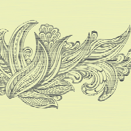 neutral floral backgroundのイラスト素材