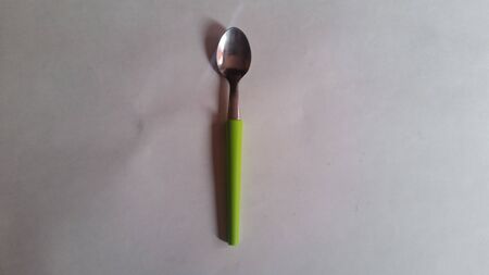 A green spoonの写真素材