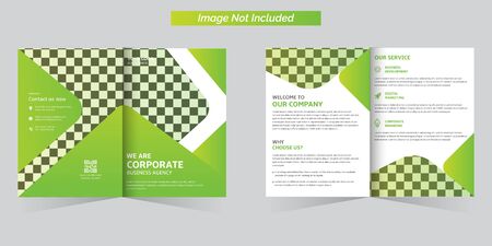 Corporate business agency brochure vector template designのイラスト素材