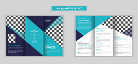Creative business agency triple folding brochure for business and advertising,brochure design,...