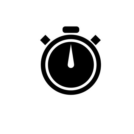 Clock Alarm Hour Vector Icon Design Template And Illustration