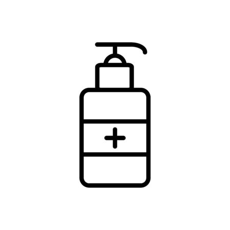 Hand Sanitizer Icon Design Template And Illustration To Stop Corona Virusのイラスト素材