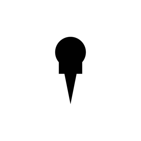 Paper Pin Attachment Icon Design Vector Illustration And Templateのイラスト素材