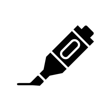 Highlighter Icon Logo Design Vector Template Illustration Flat Glyph Styleのイラスト素材