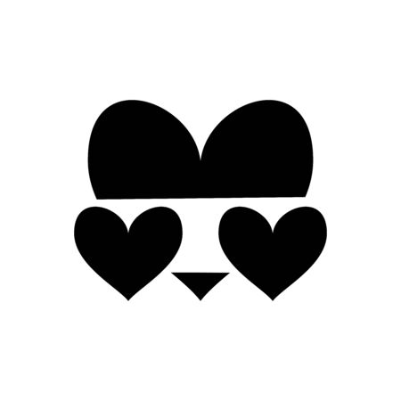 Love Heart Icon Symbol Vector Logo Design Template And Illustrationのイラスト素材