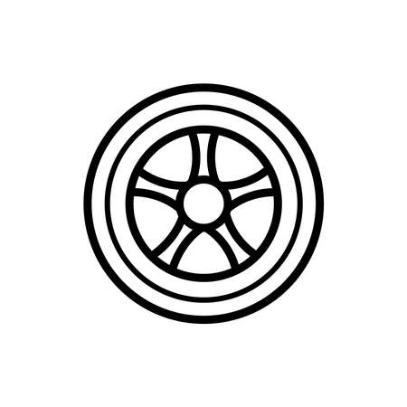 Tyre Icon Design Logo Vector Template Illustration Sign And Symbolのイラスト素材
