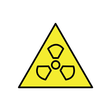 Radiation Icon Design Logo Vector Template Illustration Sign And Symbolのイラスト素材