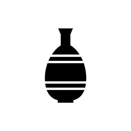 Vase icon Design Logo Vector Template Illustration Sign And Symbolのイラスト素材