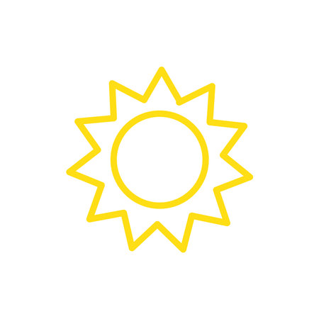 Sun Icon Vector Logo Design Template Illustration Sign And Symbolのイラスト素材