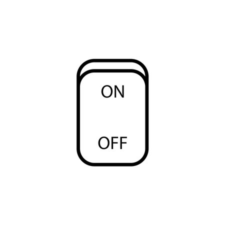 Light Switch Icon Design Logo Vector Template Illustration Sign And Symbolのイラスト素材