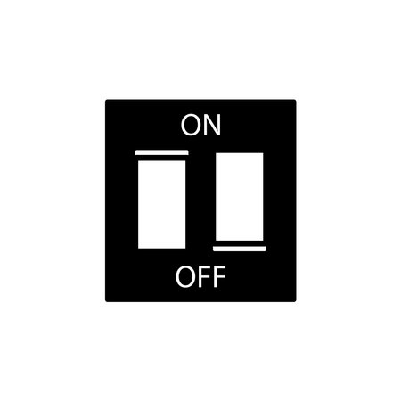 Light Switch Icon Design Logo Vector Template Illustration Sign And Symbolのイラスト素材