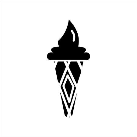 Ice Cream Icon Design Logo Vector Template Illustration Sign And Symbolのイラスト素材