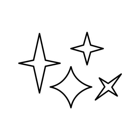 Sparkle Icon Design Vector Template Illustration Sign And Symbolのイラスト素材