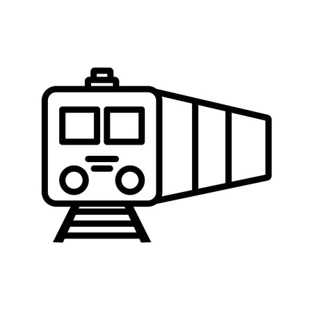 Train And Subway Icon Design Vector Template Illustrationのイラスト素材