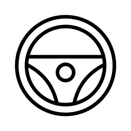 Steering Wheel Icon Design Vector Template Illustrationのイラスト素材
