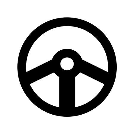 Steering Wheel Icon Design Vector Template Illustrationのイラスト素材