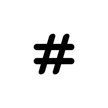 Hash tag Icon Design Vector Template Illustrationのイラスト素材
